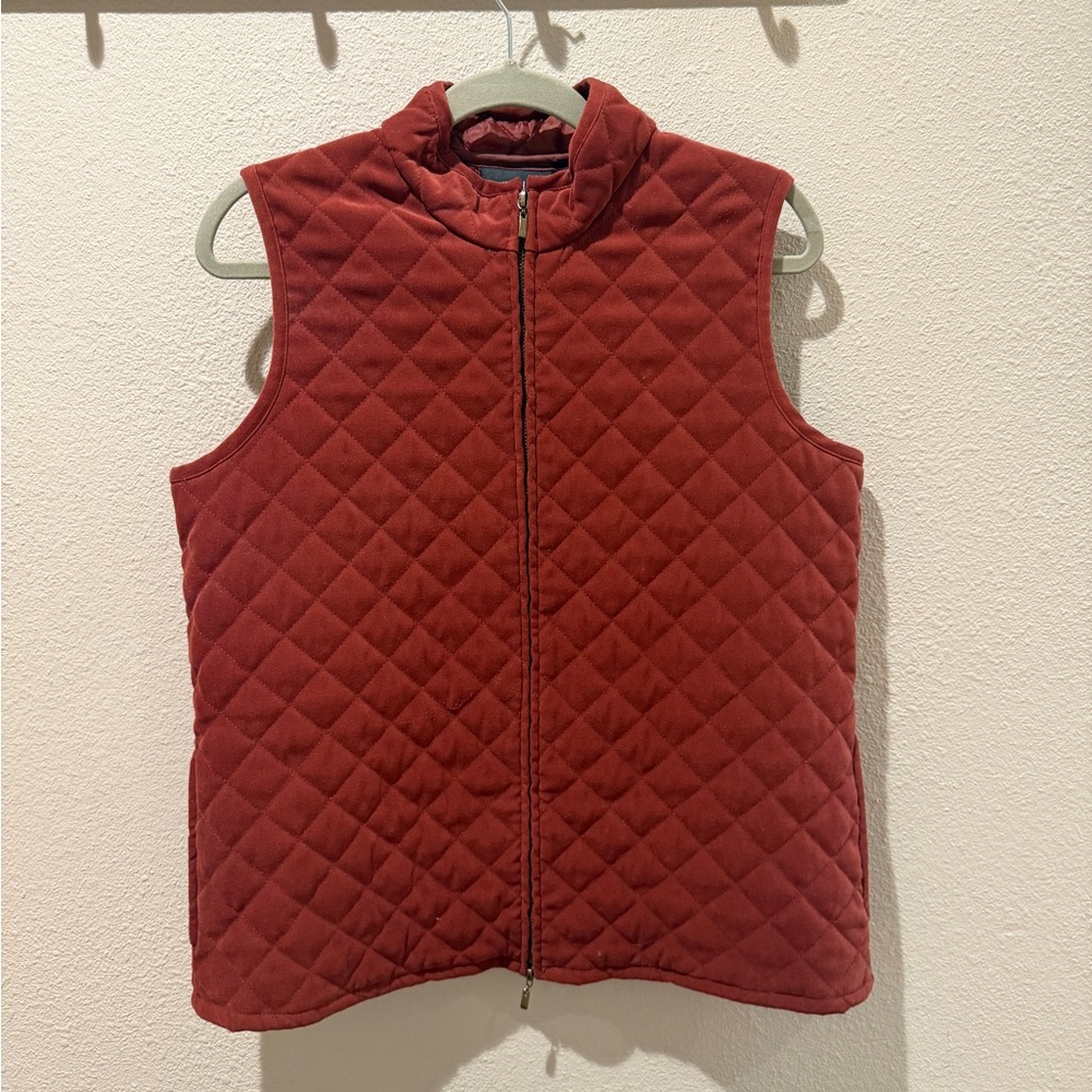 Notations Rust Quilted Vest